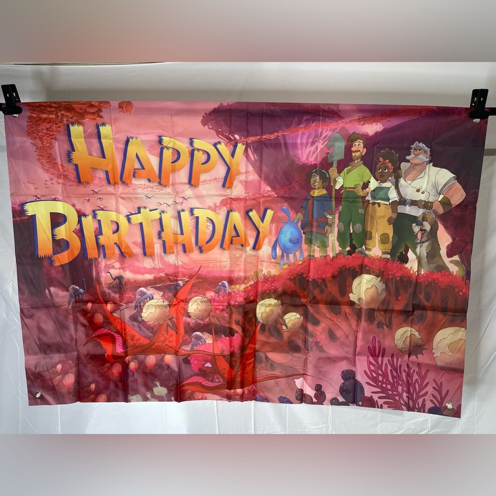 Strange World Happy Birthday Backdrop Banner 3x5ft